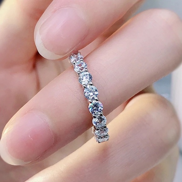 Sterling Silver Eternity Ring - Picture 7 of 9